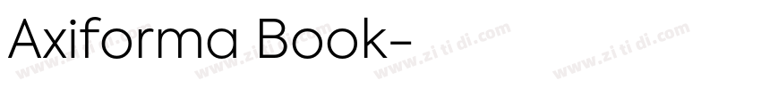 Axiforma Book字体转换